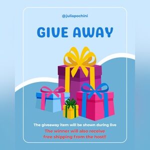 🎉GIVEAWAY ITEM SHOWN ON SCREEN + FREE SHIPPING FROM THE HOST ❤️‍🔥@juliapochini